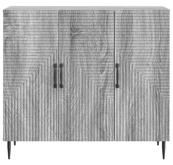 VidaXL Széf Szürke Sonoma 89 x 34,5 x 80 cm Szerelt Fa