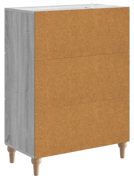 VidaXL Széf fiókkal Szürke Sonoma 66 x 34,5 x 90 cm Szerelt Fa