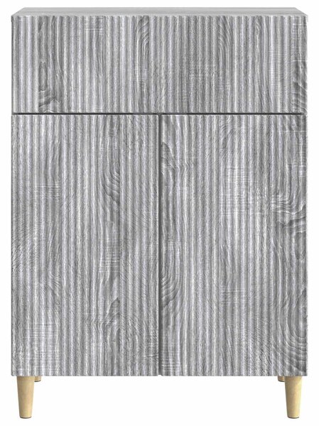 VidaXL Széf fiókkal Szürke Sonoma 66 x 34,5 x 90 cm Szerelt Fa