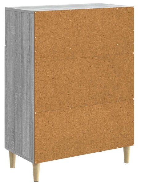 VidaXL Széf fiókkal Szürke Sonoma 66 x 34,5 x 90 cm Szerelt Fa