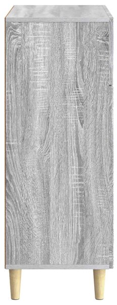 VidaXL Széf fiókkal Szürke Sonoma 66 x 34,5 x 90 cm Szerelt Fa