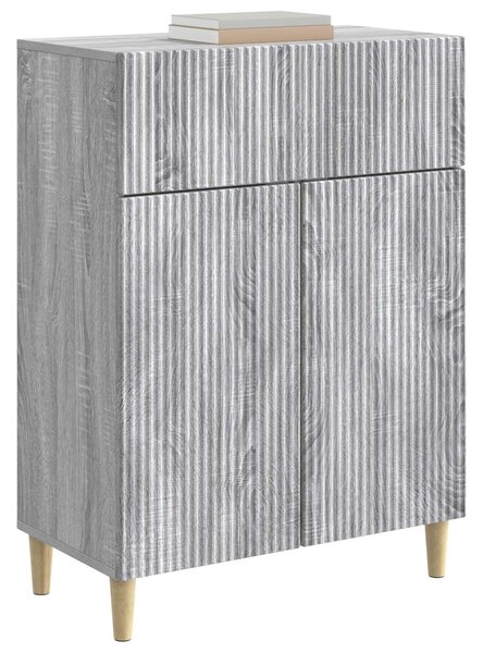 VidaXL Széf fiókkal Szürke Sonoma 66 x 34,5 x 90 cm Szerelt Fa