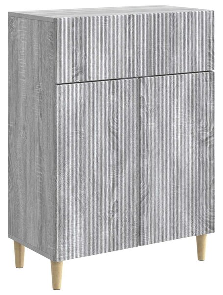 VidaXL Széf fiókkal Szürke Sonoma 66 x 34,5 x 90 cm Szerelt Fa