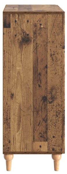 VidaXL Széf fiókkal Antik Fa 66 x 34,5 x 90 cm Szerelt Fa