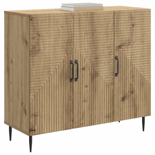 VidaXL Széf Kézműves Tölgy 89 x 34,5 x 80 cm Szerelt Fa