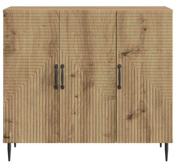 VidaXL Széf Kézműves Tölgy 89 x 34,5 x 80 cm Szerelt Fa