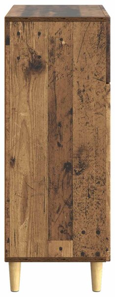 VidaXL Széf fiókkal Antik Fa 66 x 34,5 x 90 cm Szerelt Fa