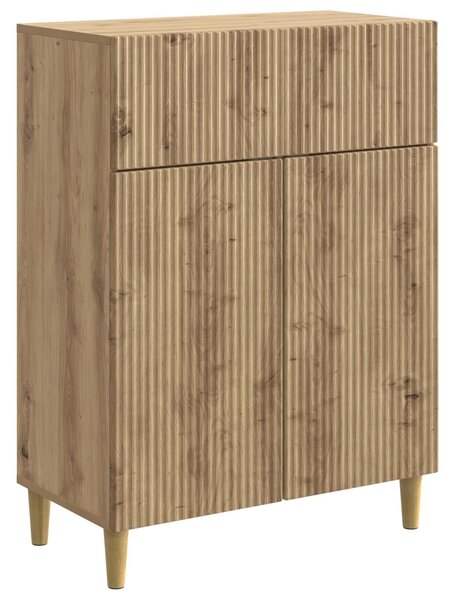 VidaXL Széf Kézműves Tölgy 66 x 34,5 x 90 cm Szerelt Fa