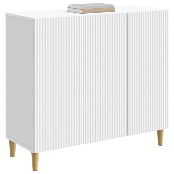VidaXL Széf Fehér 89 x 34,5 x 80 cm Szerelt Fa