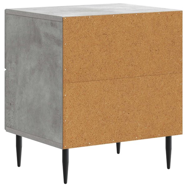 VidaXL Éjjeliszekrény 2 pcs Betonszürke 43 x 34,5 x 47,5 cm Szerelt Fa
