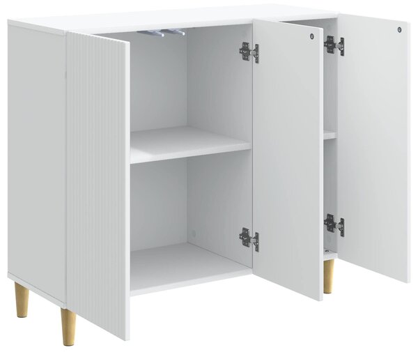 VidaXL Széf Fehér 89 x 34,5 x 80 cm Szerelt Fa