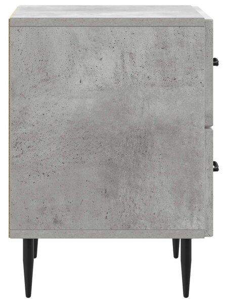 VidaXL Éjjeliszekrény 2 pcs Betonszürke 43 x 34,5 x 47,5 cm Szerelt Fa
