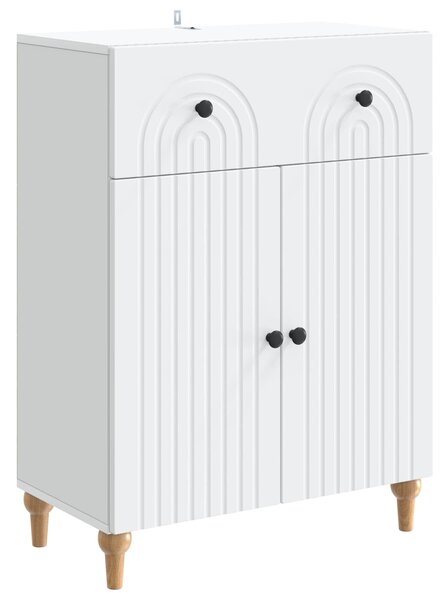 VidaXL Széf Fehér 66 x 34,5 x 90 cm Szerelt Fa