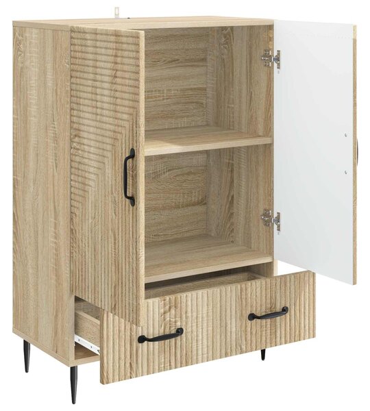 VidaXL Széf fiókkal Sonoma Tölgy 66 x 34,5 x 95 cm Szerelt Fa