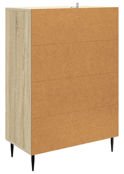 VidaXL Széf fiókkal Sonoma Tölgy 66 x 34,5 x 95 cm Szerelt Fa