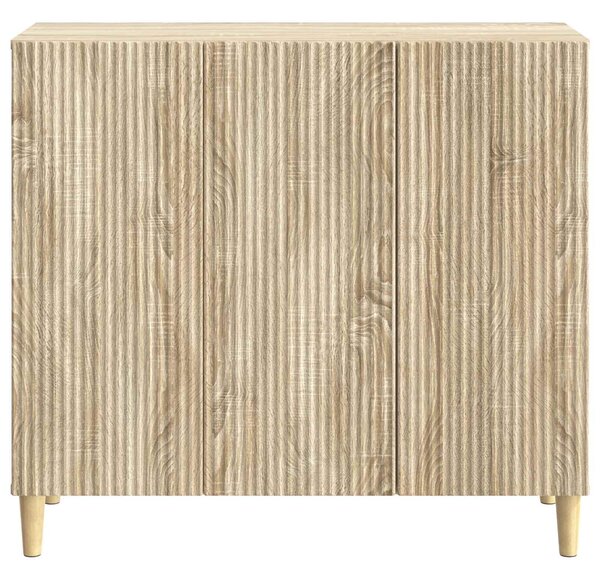 VidaXL Széf Sonoma Tölgy 89 x 34,5 x 80 cm Szerelt Fa