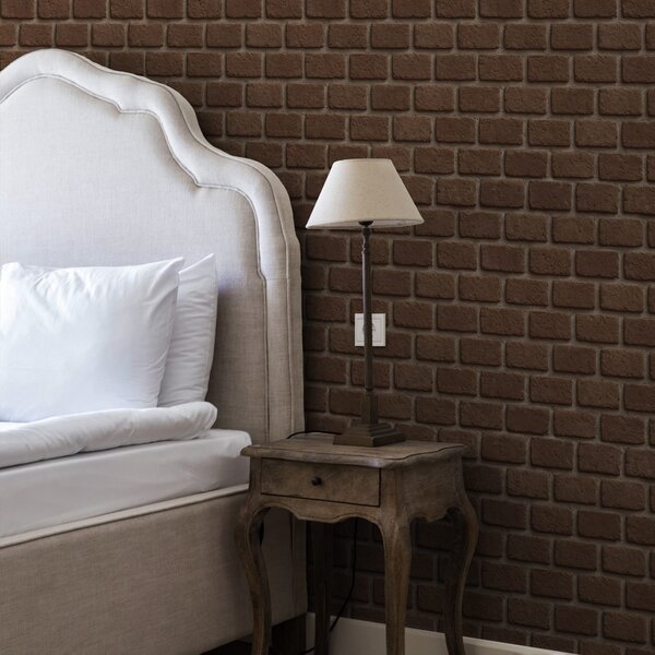 Tapéta Rusztikus barna tégla textúra, Tapétá loft stílusban, a00879 : Uwalls.hu