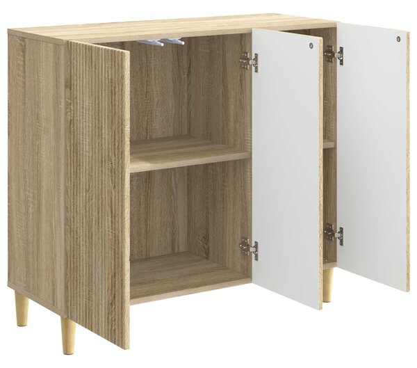 VidaXL Széf Sonoma Tölgy 89 x 34,5 x 80 cm Szerelt Fa