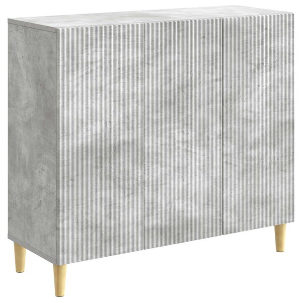 VidaXL Széf Betonszürke 89 x 34,5 x 80 cm Szerelt Fa
