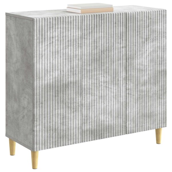 VidaXL Széf Betonszürke 89 x 34,5 x 80 cm Szerelt Fa
