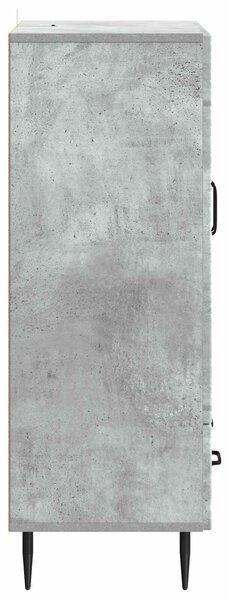 VidaXL Széf fiókkal Betonszürke 66 x 34,5 x 95 cm Szerelt Fa