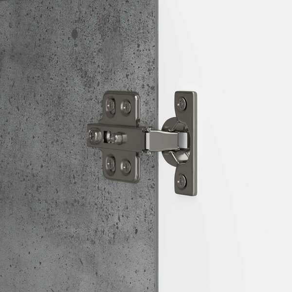 VidaXL Széf Betonszürke 89 x 34,5 x 80 cm Szerelt Fa