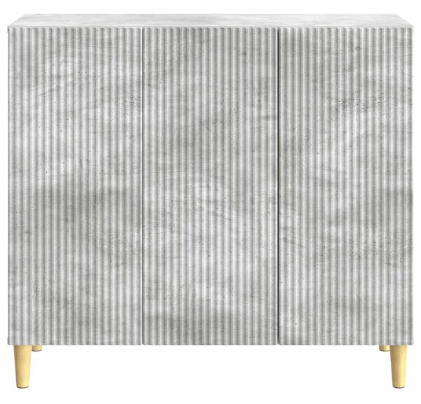 VidaXL Széf Betonszürke 89 x 34,5 x 80 cm Szerelt Fa