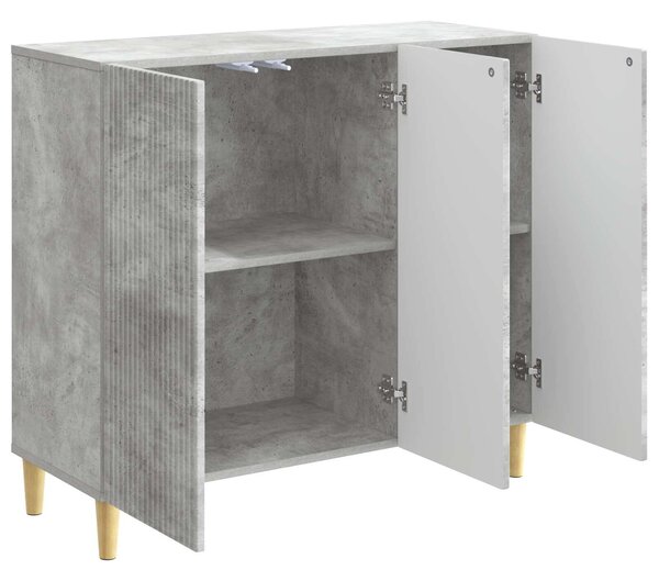 VidaXL Széf Betonszürke 89 x 34,5 x 80 cm Szerelt Fa
