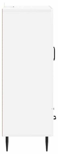 VidaXL Széf fiókkal Magasfényű Fehér 66 x 34,5 x 95 cm Szerelt Fa