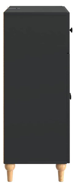 VidaXL Széf Fekete 66 x 34,5 x 90 cm Szerelt Fa