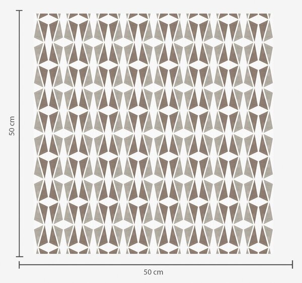 Tapéta Taupe és fehér gyémánt mintázat, mid-century stílus, Absztrakt tapétá, a00905 : Uwalls.hu