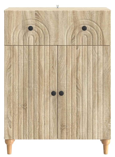VidaXL Széf Sonoma Tölgy 66 x 34,5 x 90 cm Szerelt Fa
