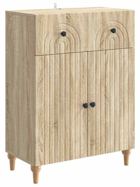 VidaXL Széf Sonoma Tölgy 66 x 34,5 x 90 cm Szerelt Fa
