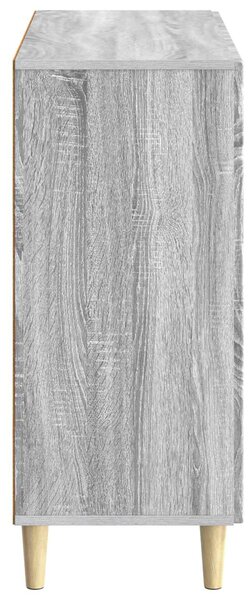 VidaXL Széf Szürke Sonoma 89 x 34,5 x 80 cm Szerelt Fa