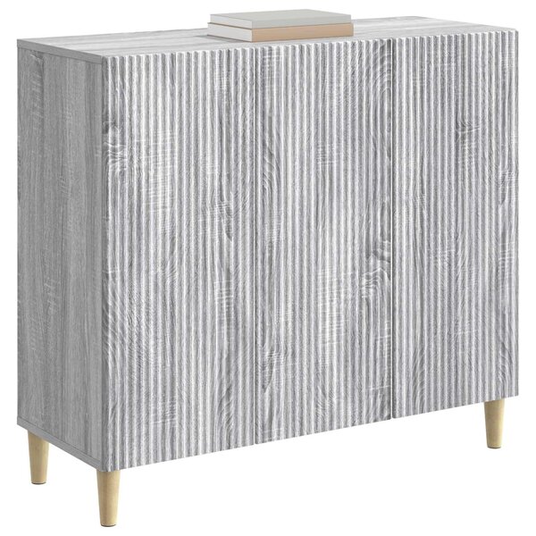 VidaXL Széf Szürke Sonoma 89 x 34,5 x 80 cm Szerelt Fa