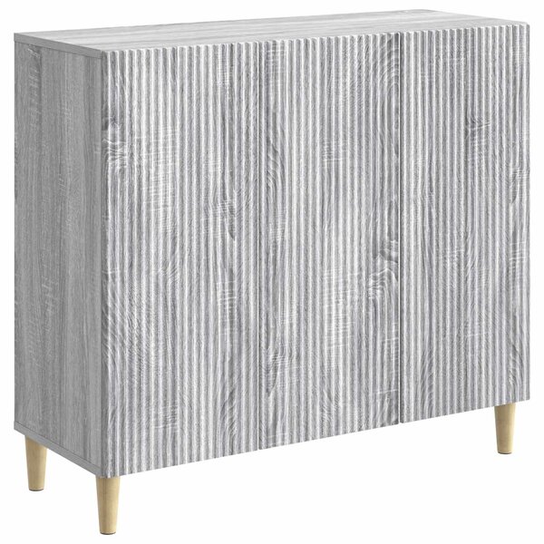 VidaXL Széf Szürke Sonoma 89 x 34,5 x 80 cm Szerelt Fa