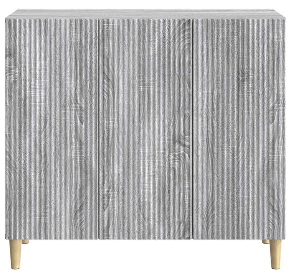 VidaXL Széf Szürke Sonoma 89 x 34,5 x 80 cm Szerelt Fa