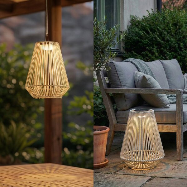 Kültéri Lámpa Lindby, Austas, dimmable, Bézs, Erkély, Műanyag, Modern
