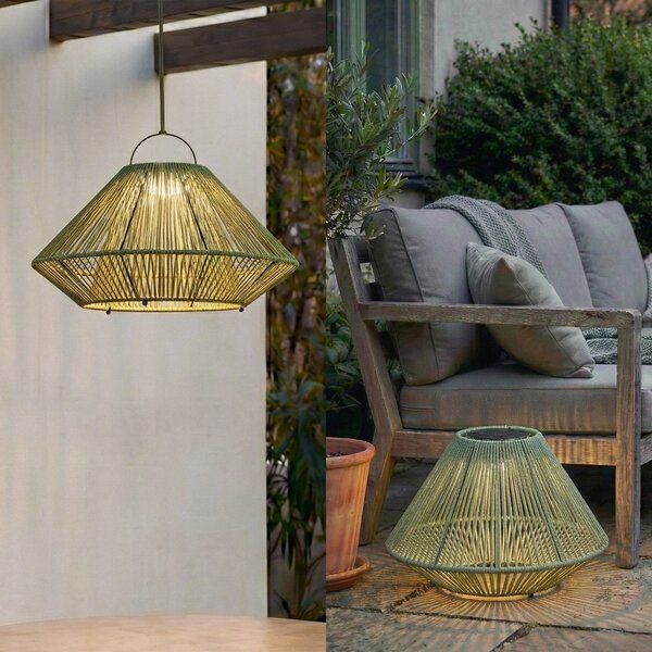 Kültéri Lámpa Lindby, Austas, dimmable, Zöld, Erkély, Műanyag, Modern