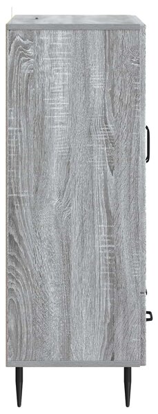 VidaXL Széf fiókkal Szürke Sonoma 66 x 34,5 x 95 cm Szerelt Fa