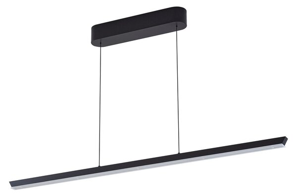 Függőlámpa Lucande, Solvar, dimmable, Fekete, Nappali, Fém, Modern