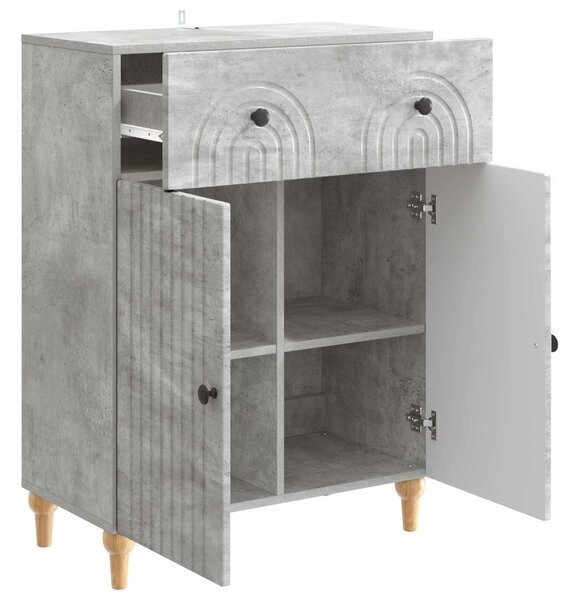 VidaXL Széf Betonszürke 66 x 34,5 x 90 cm Szerelt Fa