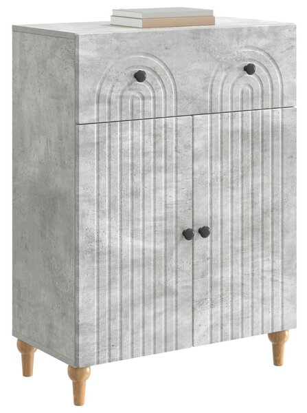 VidaXL Széf Betonszürke 66 x 34,5 x 90 cm Szerelt Fa
