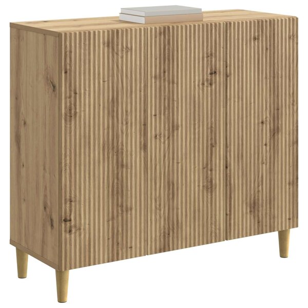 VidaXL Széf Kézműves Tölgy 89 x 34,5 x 80 cm Szerelt Fa