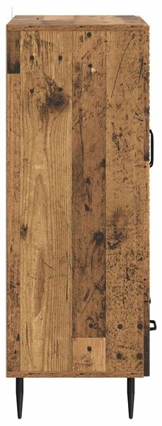 VidaXL Széf fiókkal Antik Fa 66 x 34,5 x 95 cm Szerelt Fa