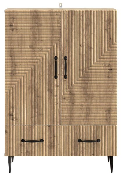 VidaXL Széf Kézműves Tölgy 66 x 34,5 x 95 cm Szerelt Fa