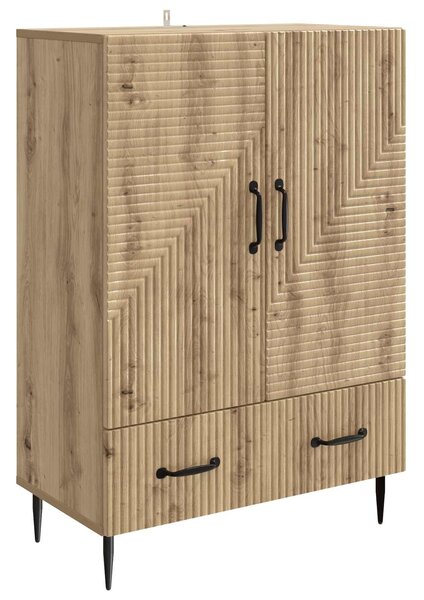 VidaXL Széf Kézműves Tölgy 66 x 34,5 x 95 cm Szerelt Fa