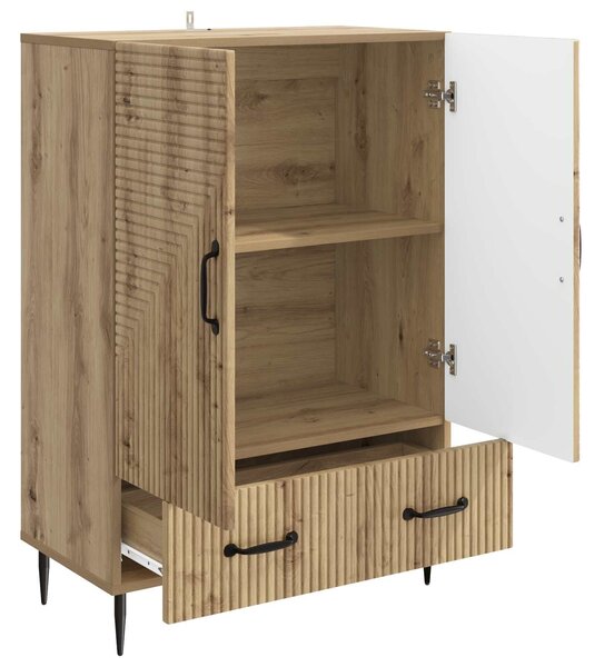 VidaXL Széf Kézműves Tölgy 66 x 34,5 x 95 cm Szerelt Fa