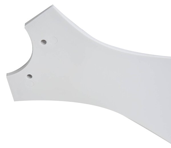 Lucande LED mennyezeti ventilátor Kayu, fehér, egyenáramú, csendes, Ø 132 cm, Fehér / opál, Nappali / Étkező, Műanyag, Modern