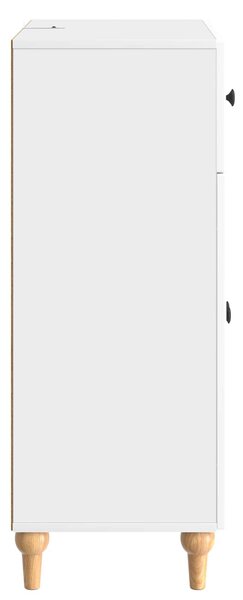 VidaXL Széf Magasfényű Fehér 66 x 34,5 x 90 cm Szerelt Fa